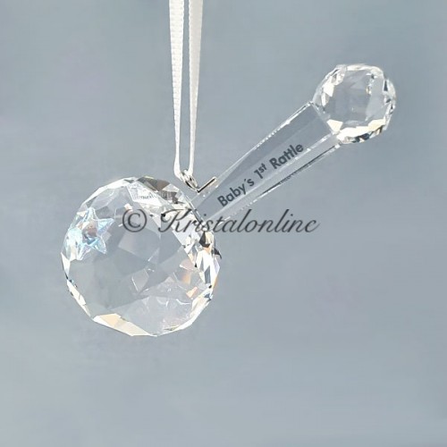 Swarovski Kristal | Silver Crystal | Moments | Eerste Stapjes | Baby's Eerste Rammelaar Ornament | 5492220